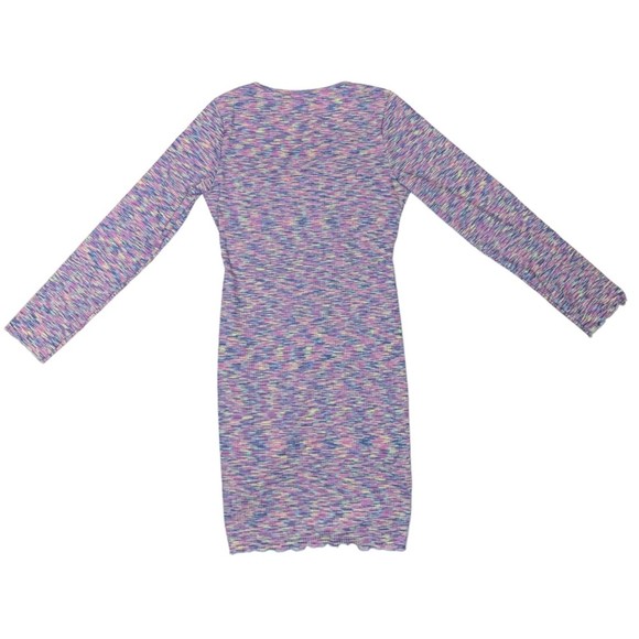 NWT Lisa Says Gah Lotta Long Sleeve Mini Dress in Berry Size Large Cinch Front - Picture 8 of 10